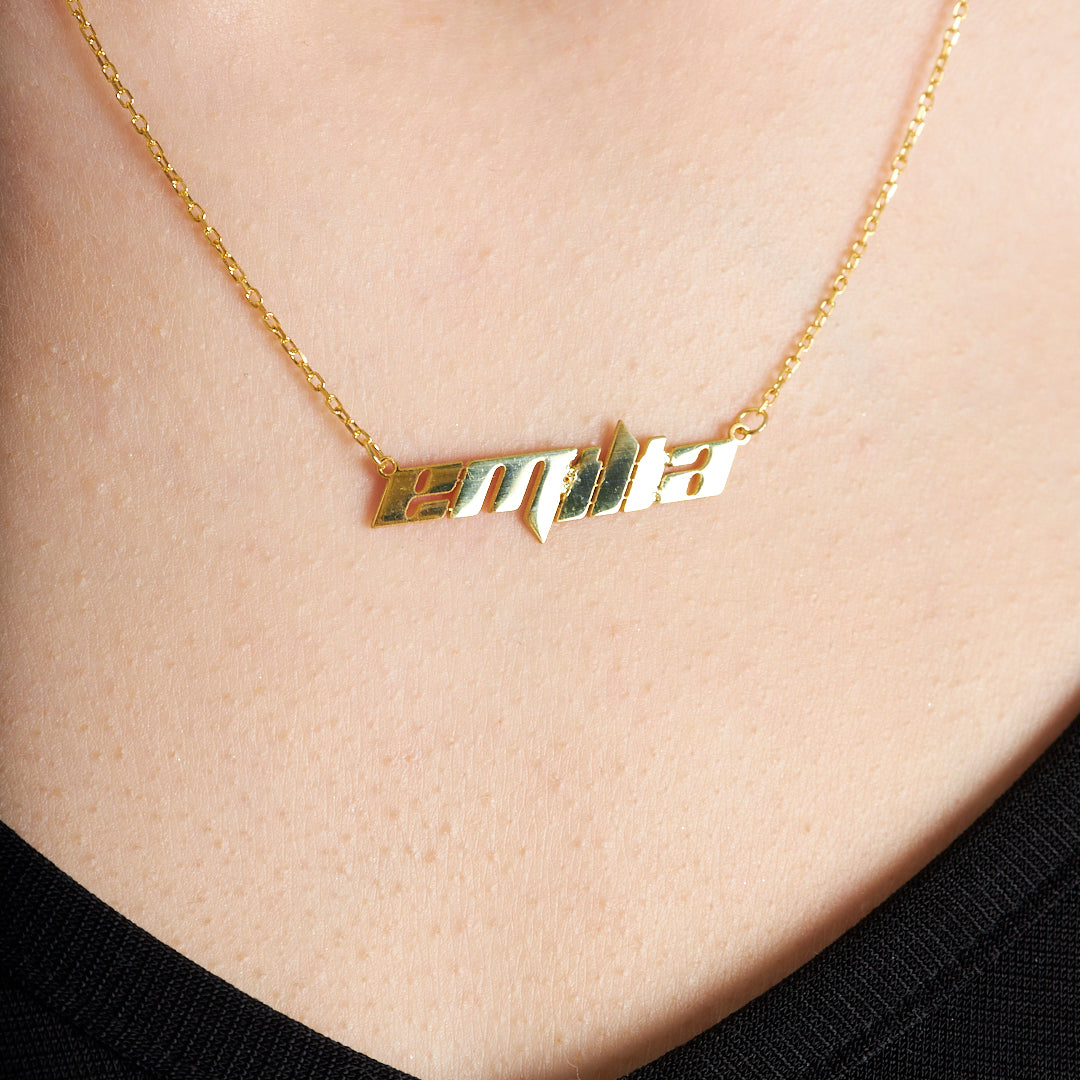 Mixed Name Necklace - 925 Silver