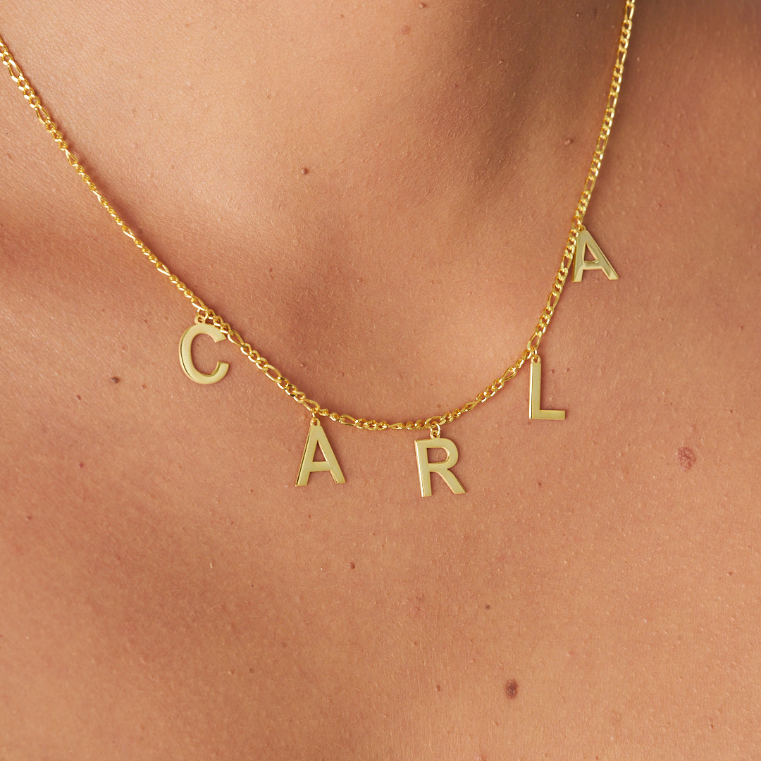 BUCHSTABEN NAMENSKETTE | 925 SILBER