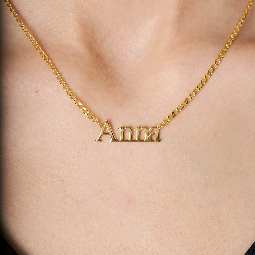 Reflection Name Necklace - 925 SILVER