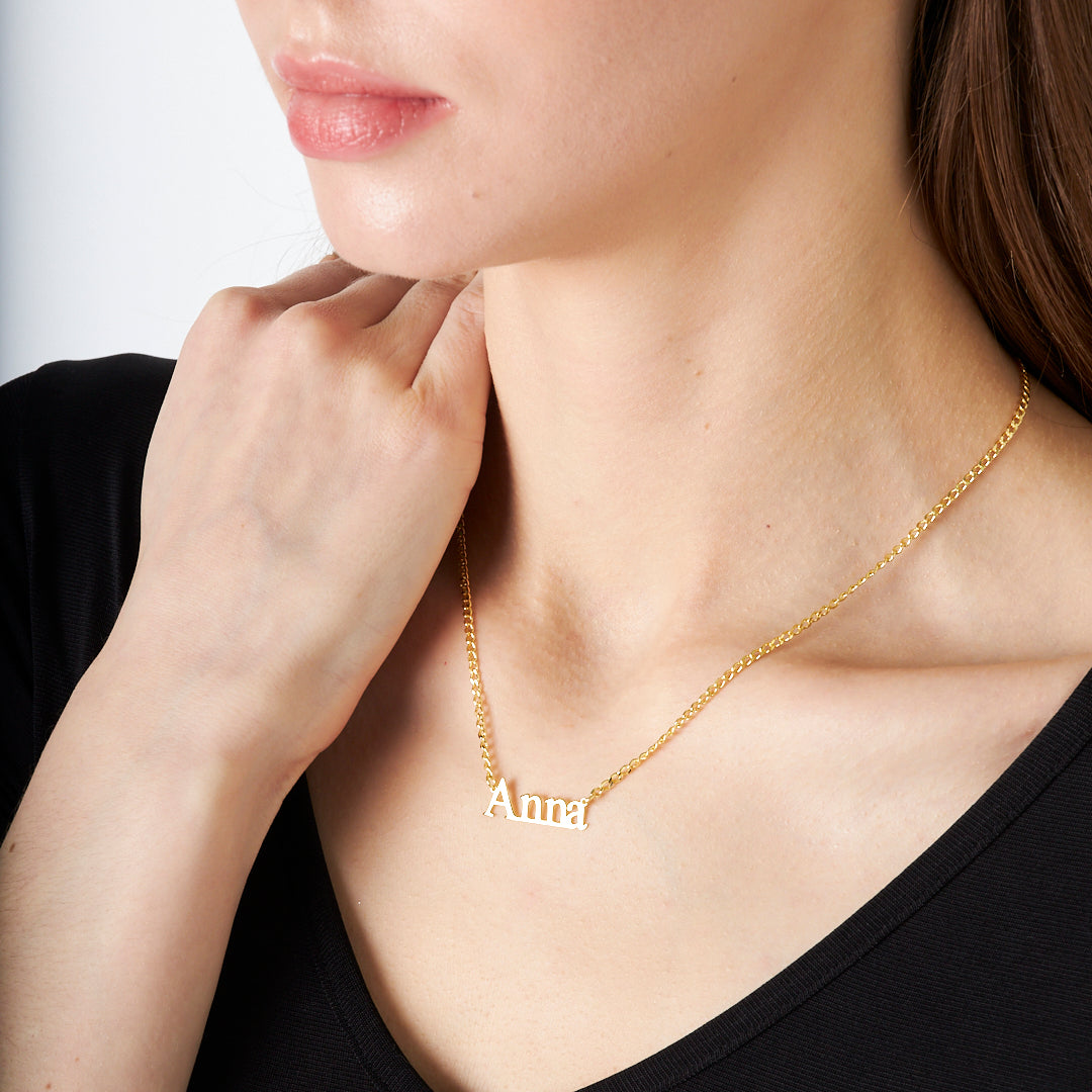 Reflection Name Necklace - 925 SILVER