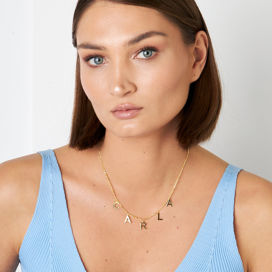 BUCHSTABEN NAMENSKETTE | 925 SILBER