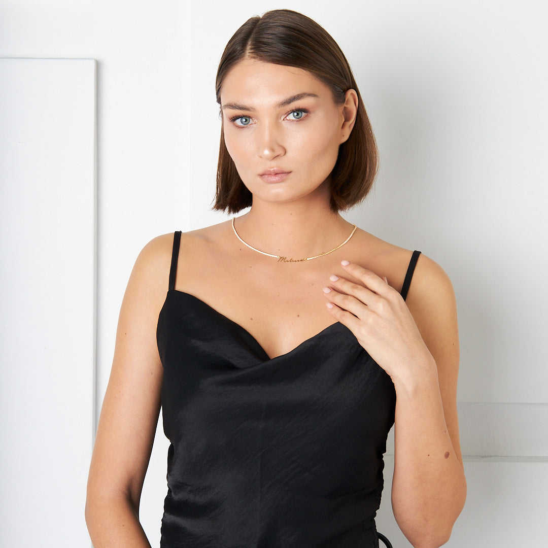 Waterway Chain Name Necklace - 925 SILVER