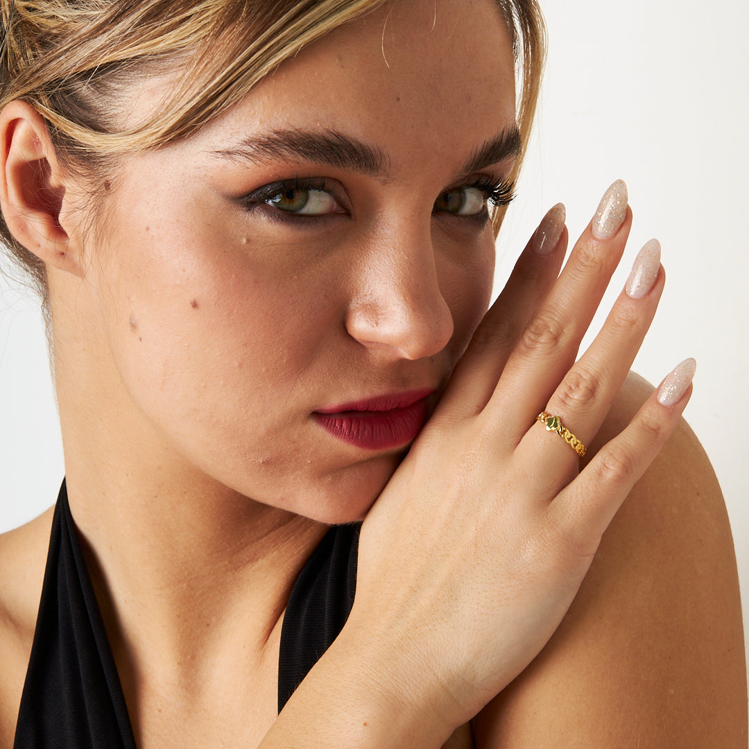 KLEEBLATT RING | 925 SILBER