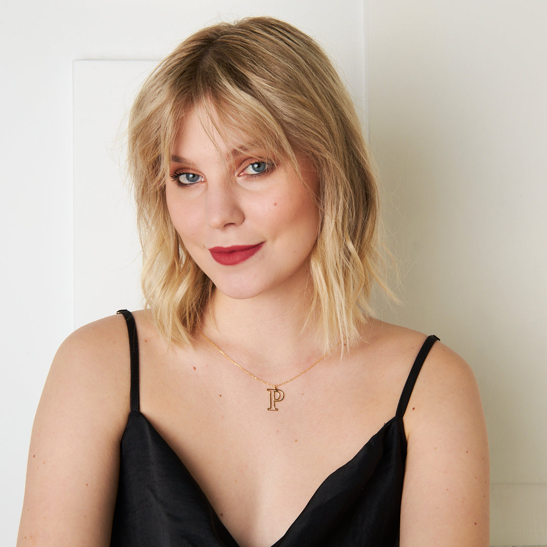 Capital Letter Necklace - 925 Silver