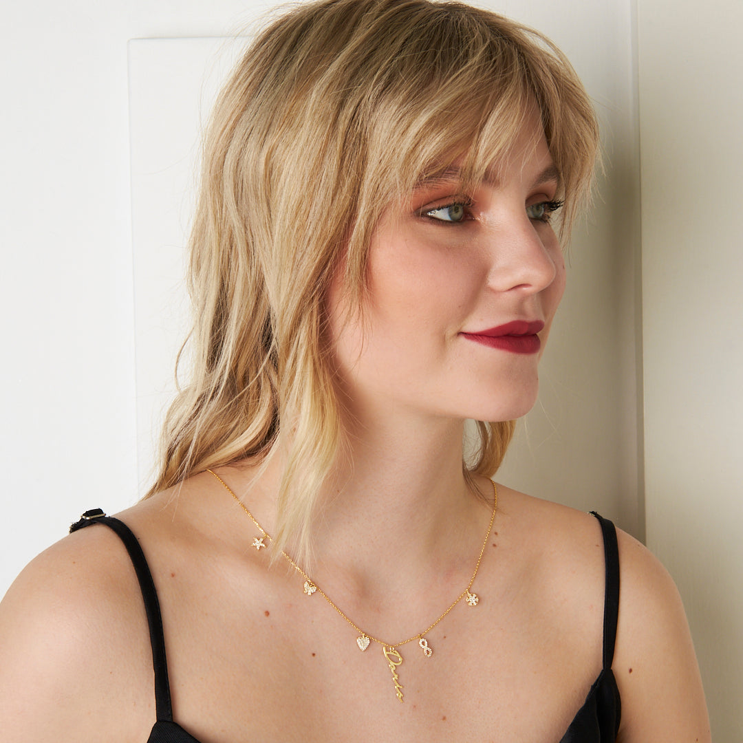 Charm Signature Necklace - 925 Silver