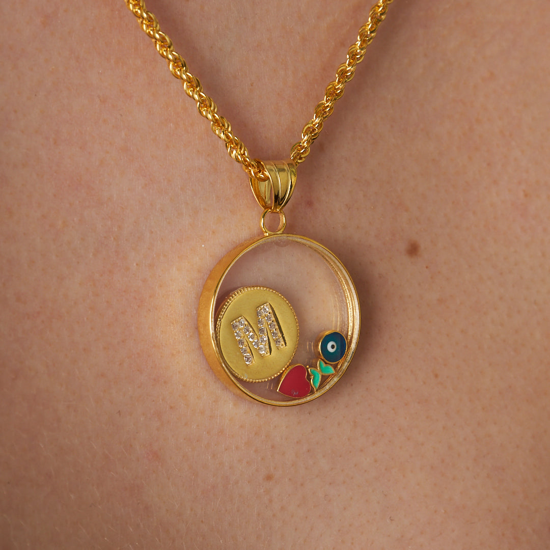 Lucky Letter Necklace - 925 Silver