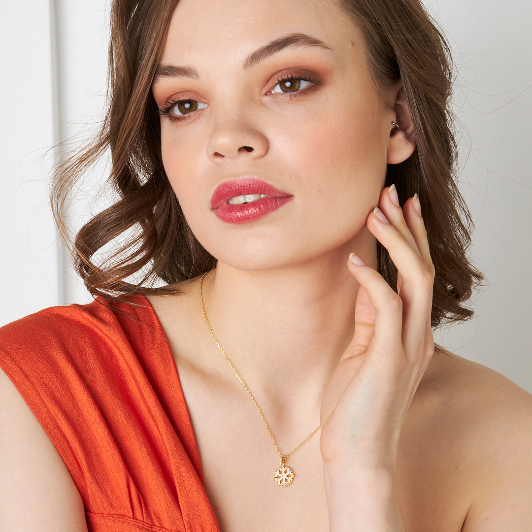 Snowflake Necklace - 925 Silver