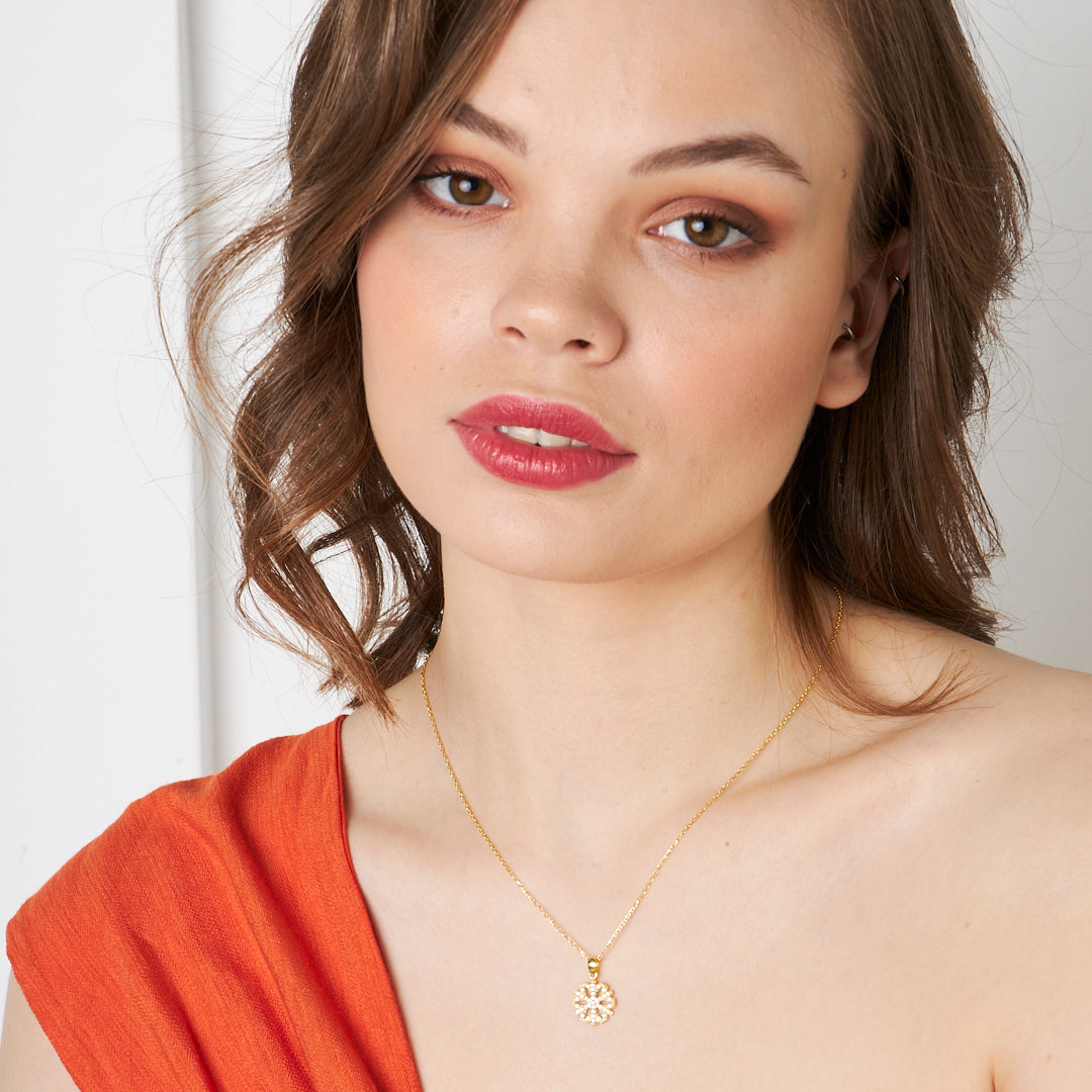 Snowflake Necklace - 925 Silver