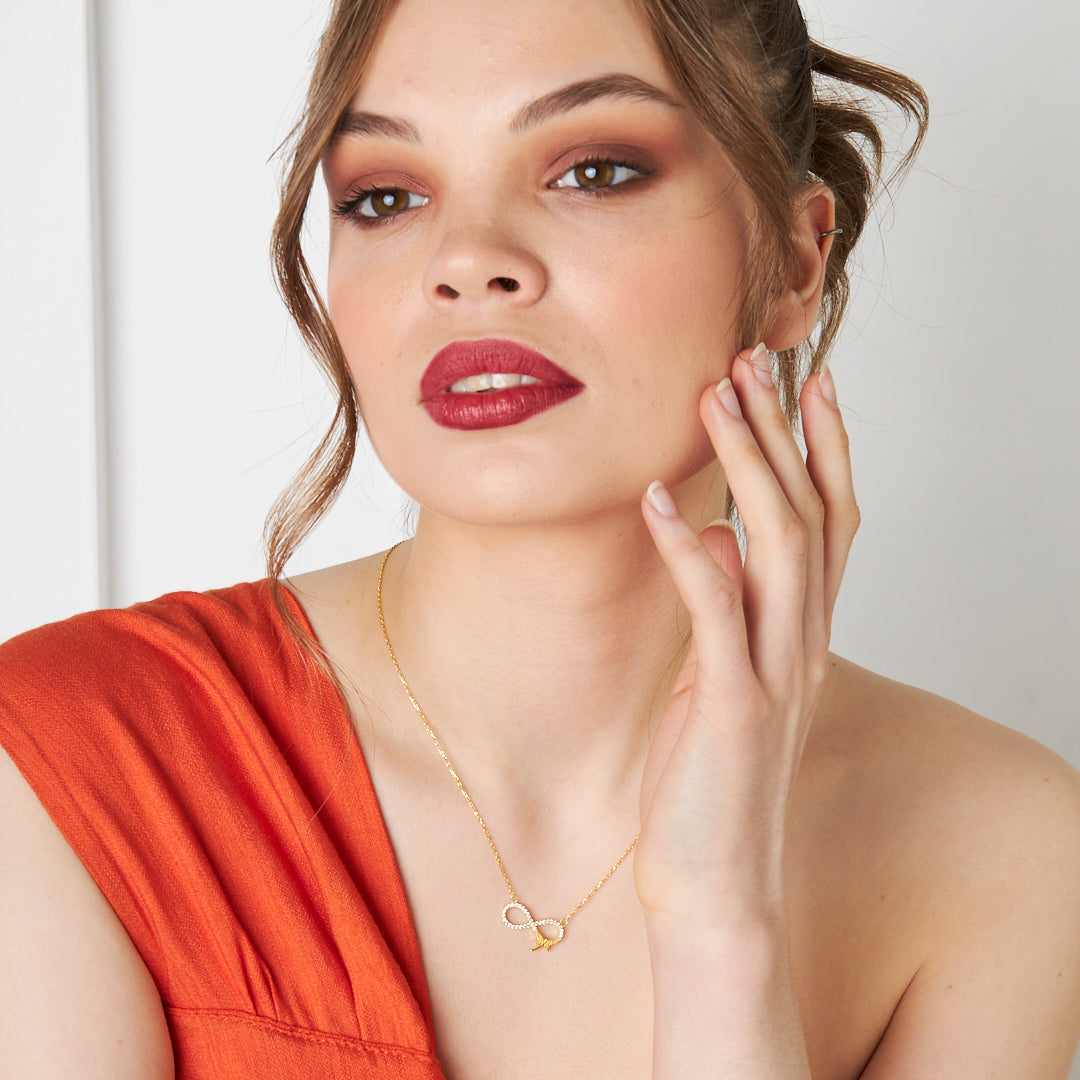 Infinite Dragonfly Necklace - 925 SILVER