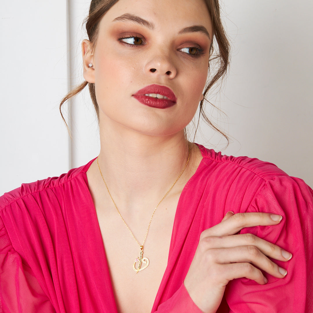 Elif Vav Necklace - 925 SILVER