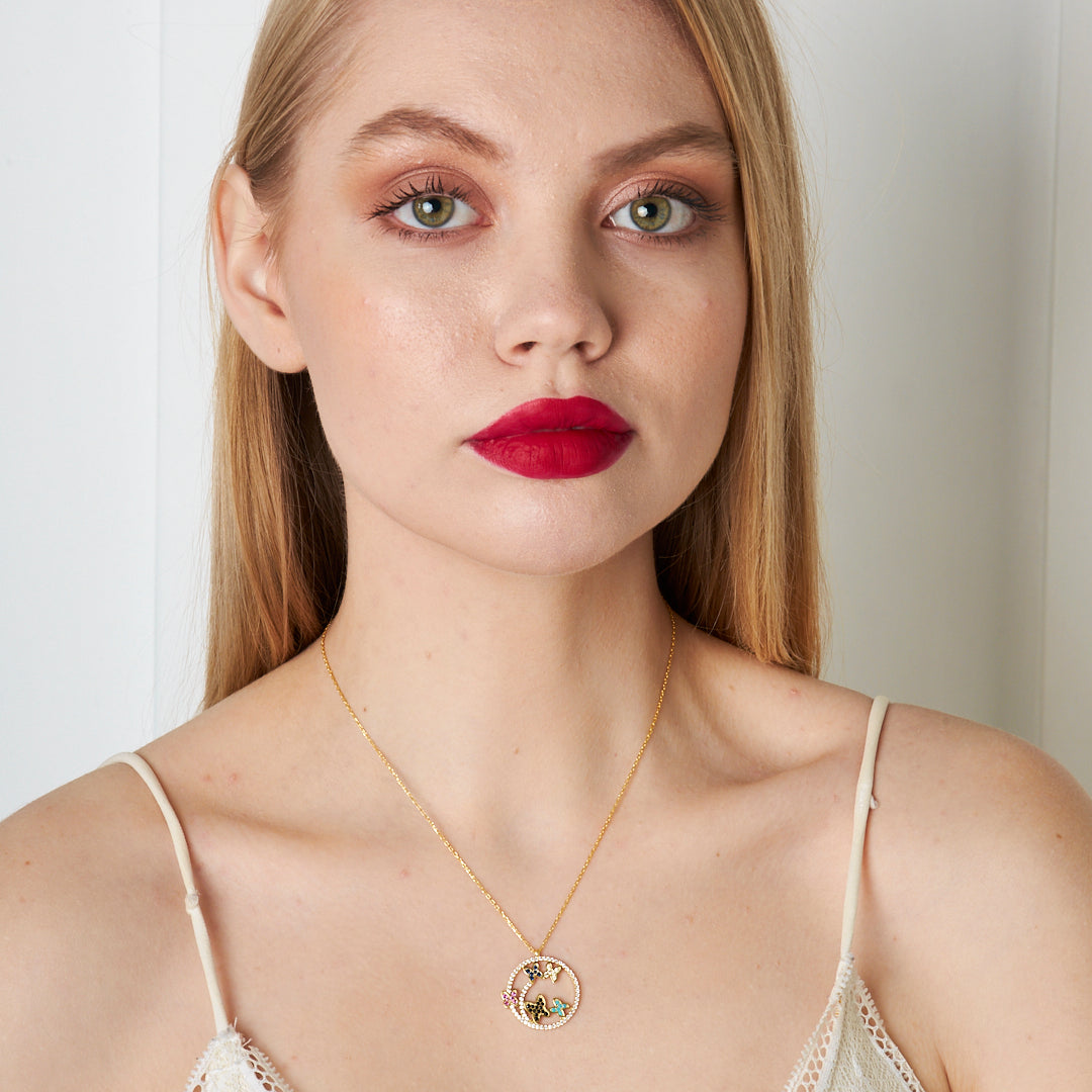 Butterfly Society Necklace - 925 SILVER