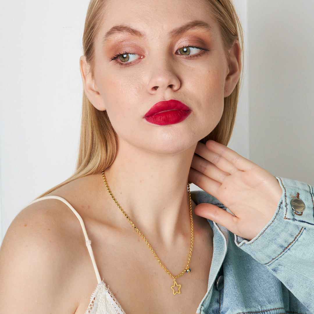 Star Model Necklace - 925 SILVER