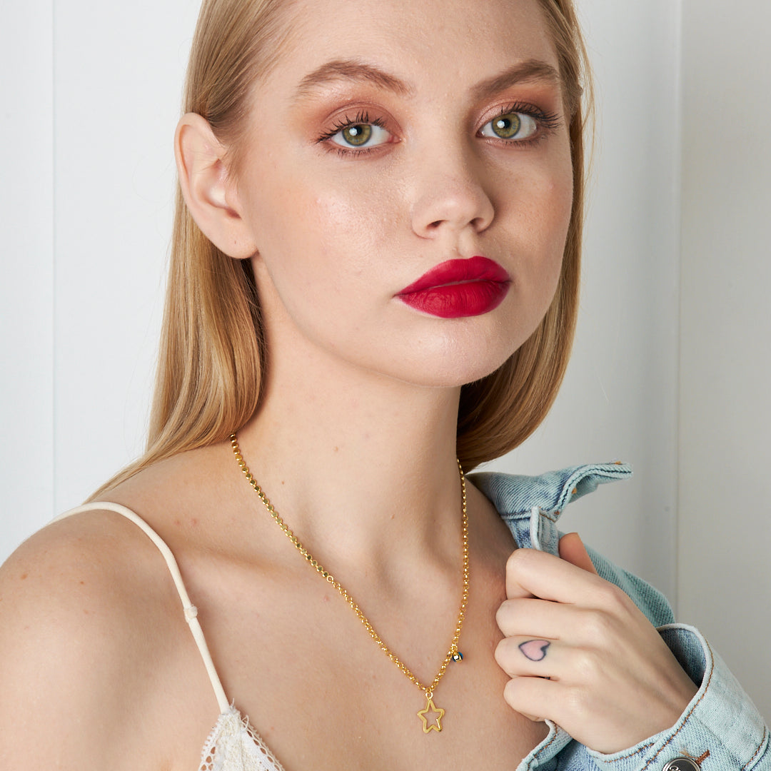 Star Model Necklace - 925 SILVER