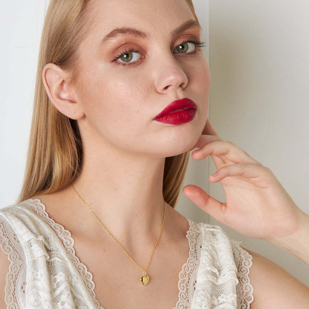 Simple Heart Necklace - 925 SILVER