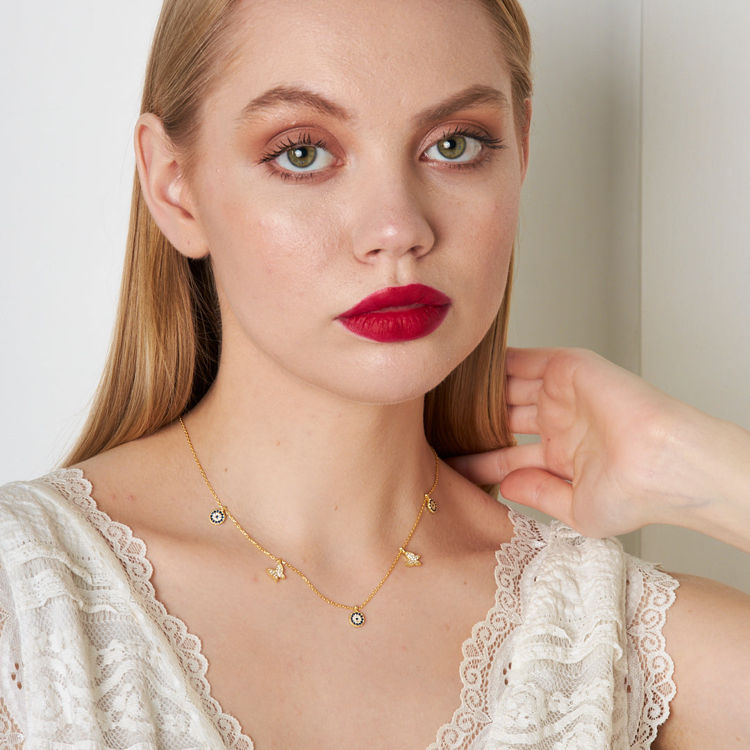 Butterfly Lucky Necklace - 925 Silver