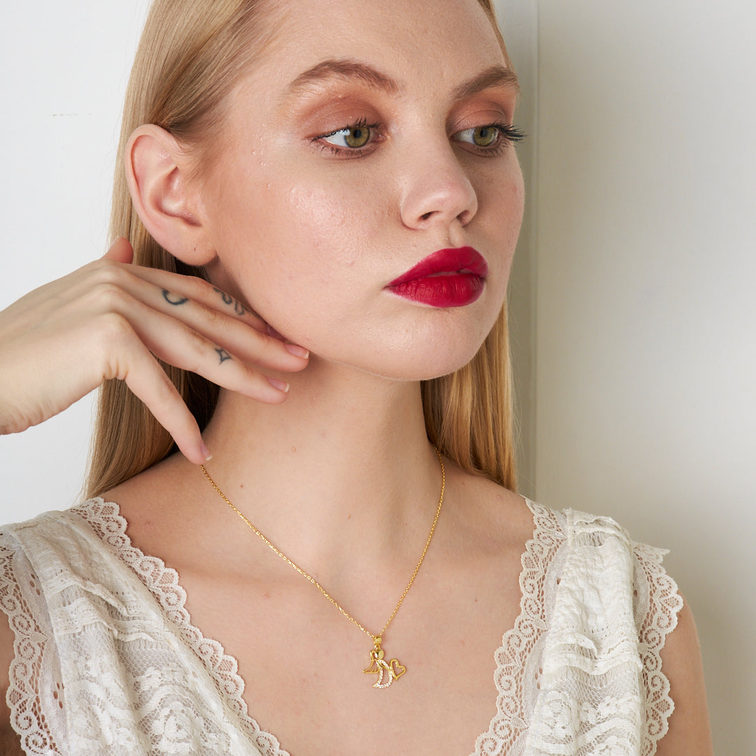 Angel Smile Necklace - 925 Silver