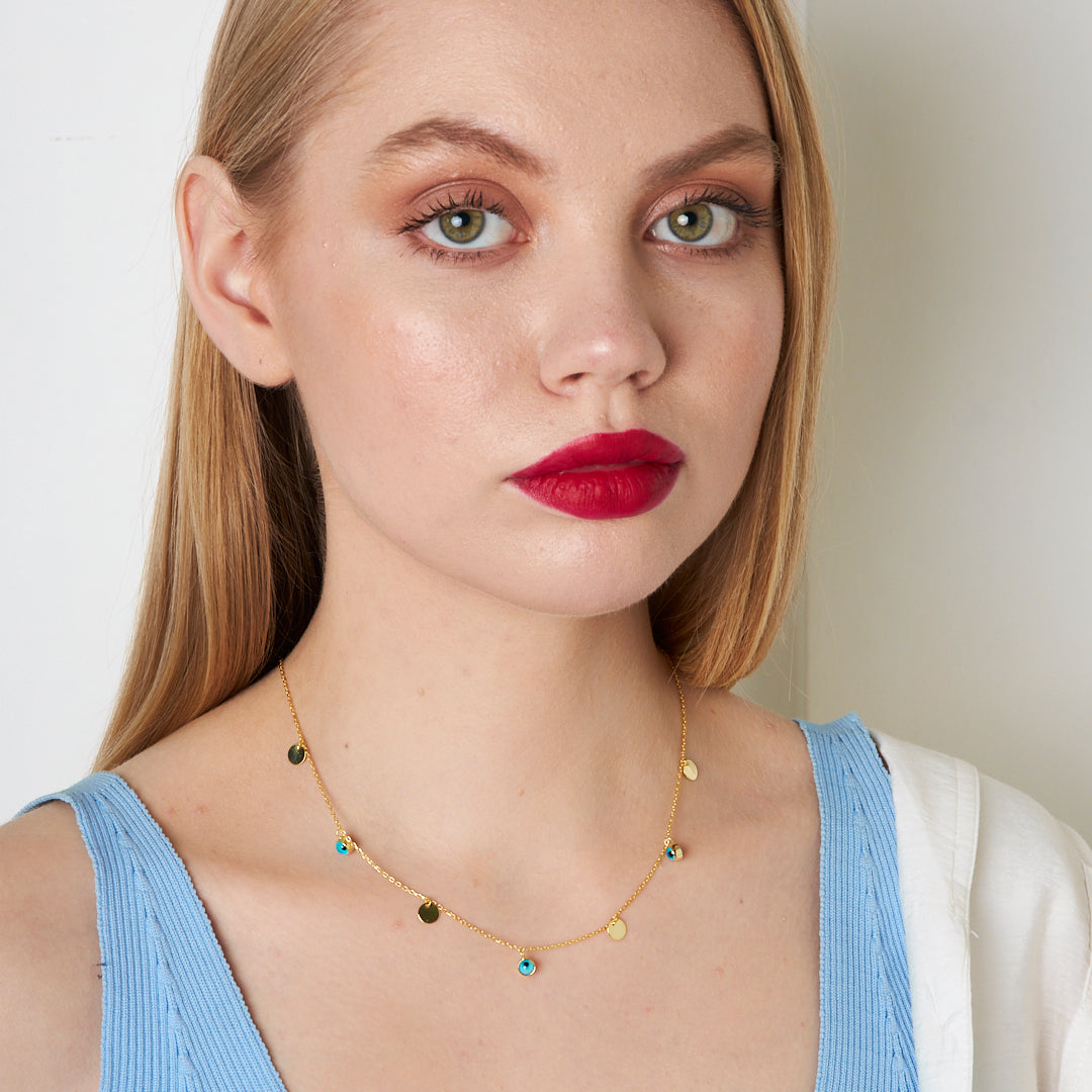 Evil Eye Sign Necklace - 925 Silver