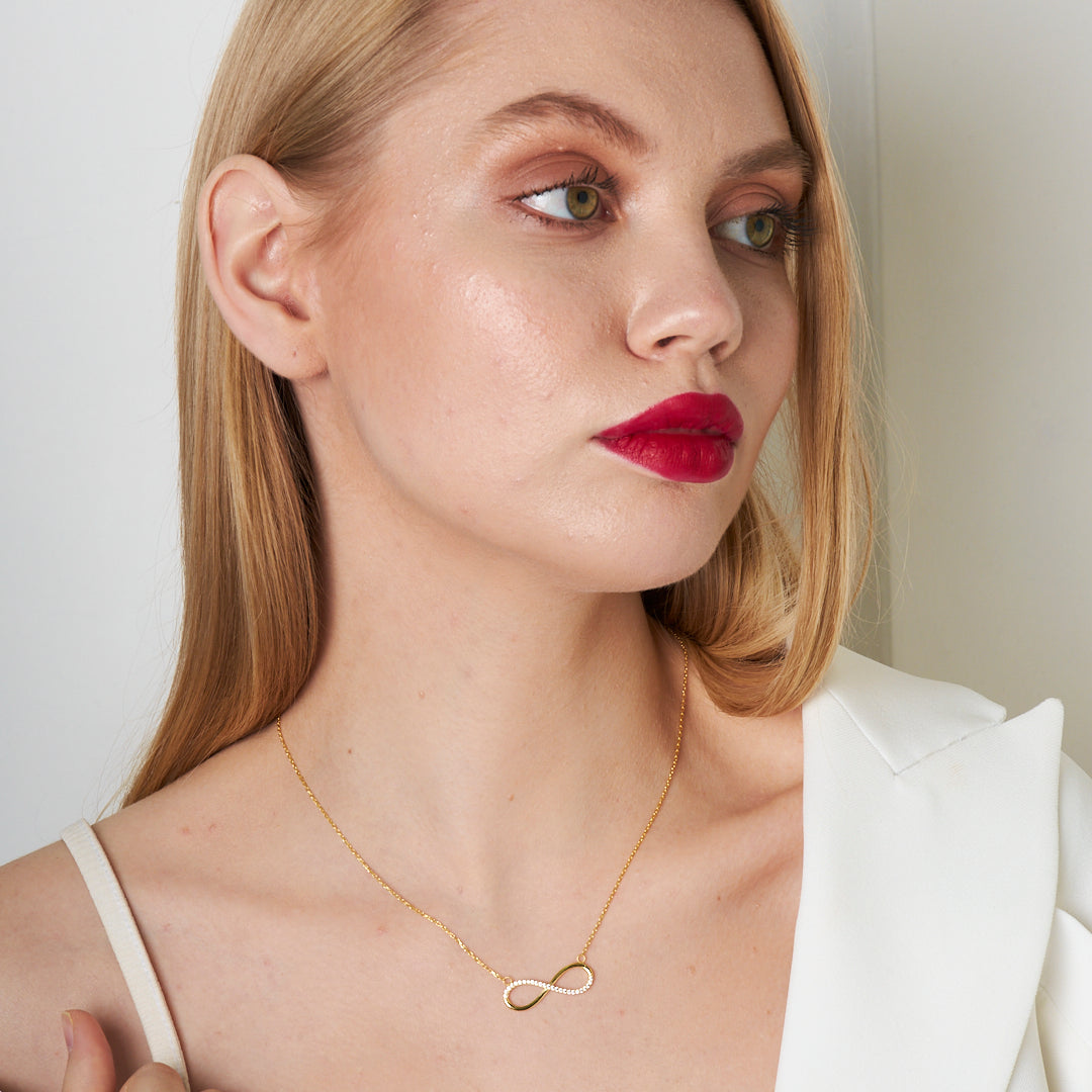 Infinity Design Necklace - 925 SILVER