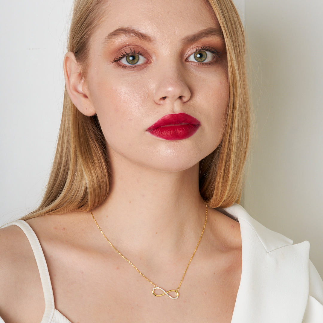 Infinity Design Necklace - 925 SILVER