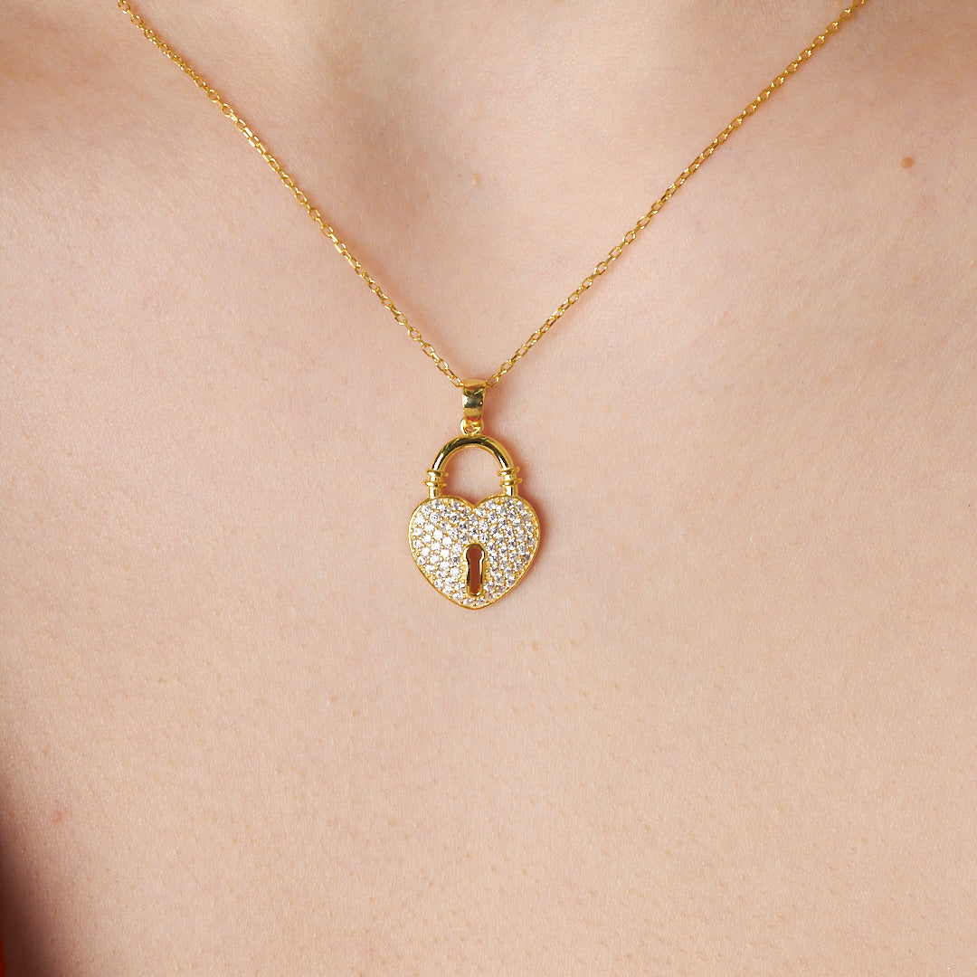 Key to My Heart Necklace - 925 SILVER