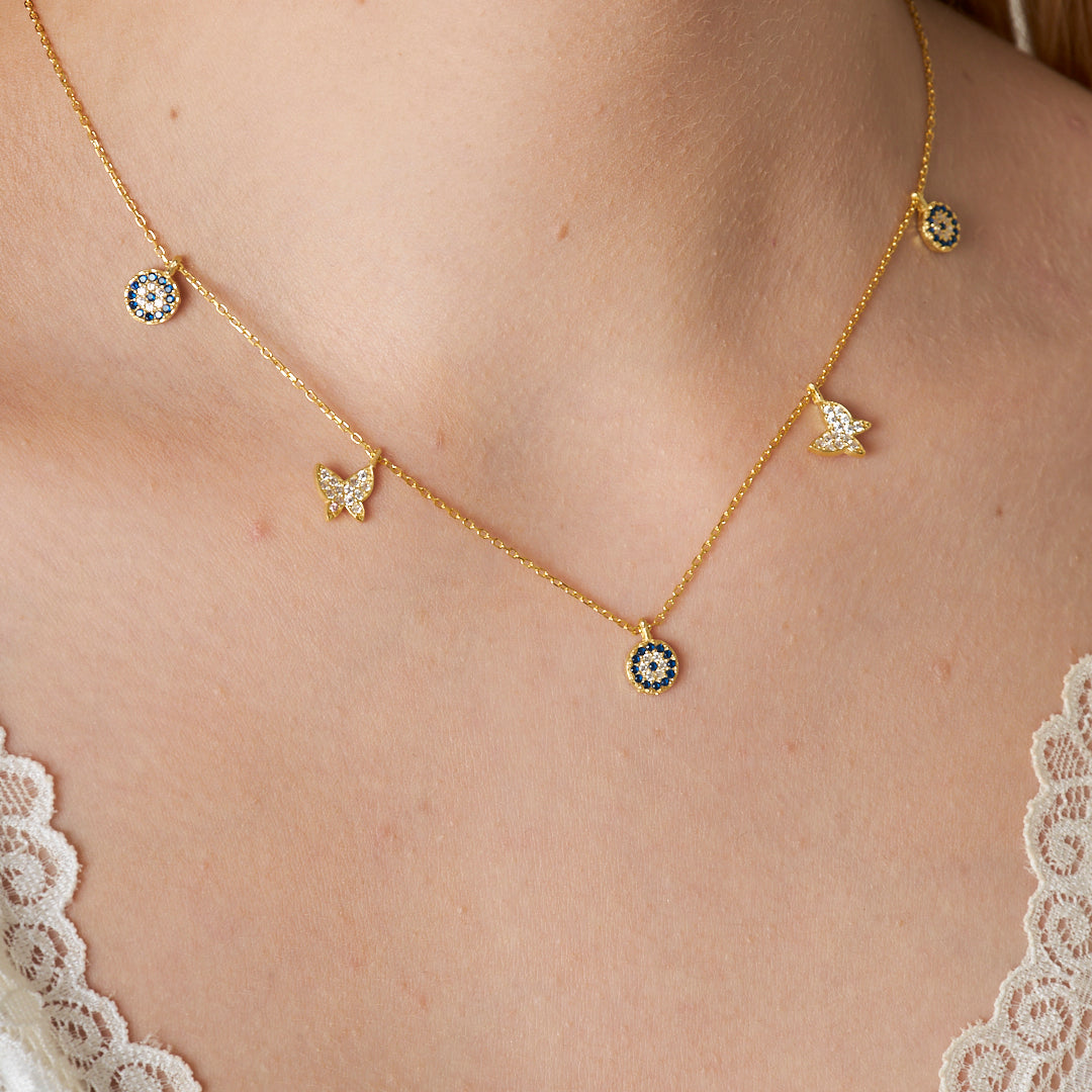 Butterfly Lucky Necklace - 925 Silver