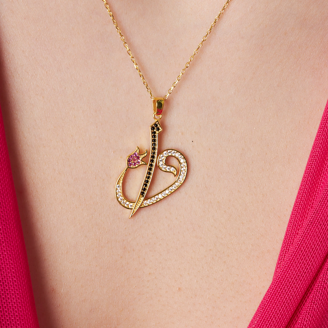 Elif Vav Necklace - 925 SILVER