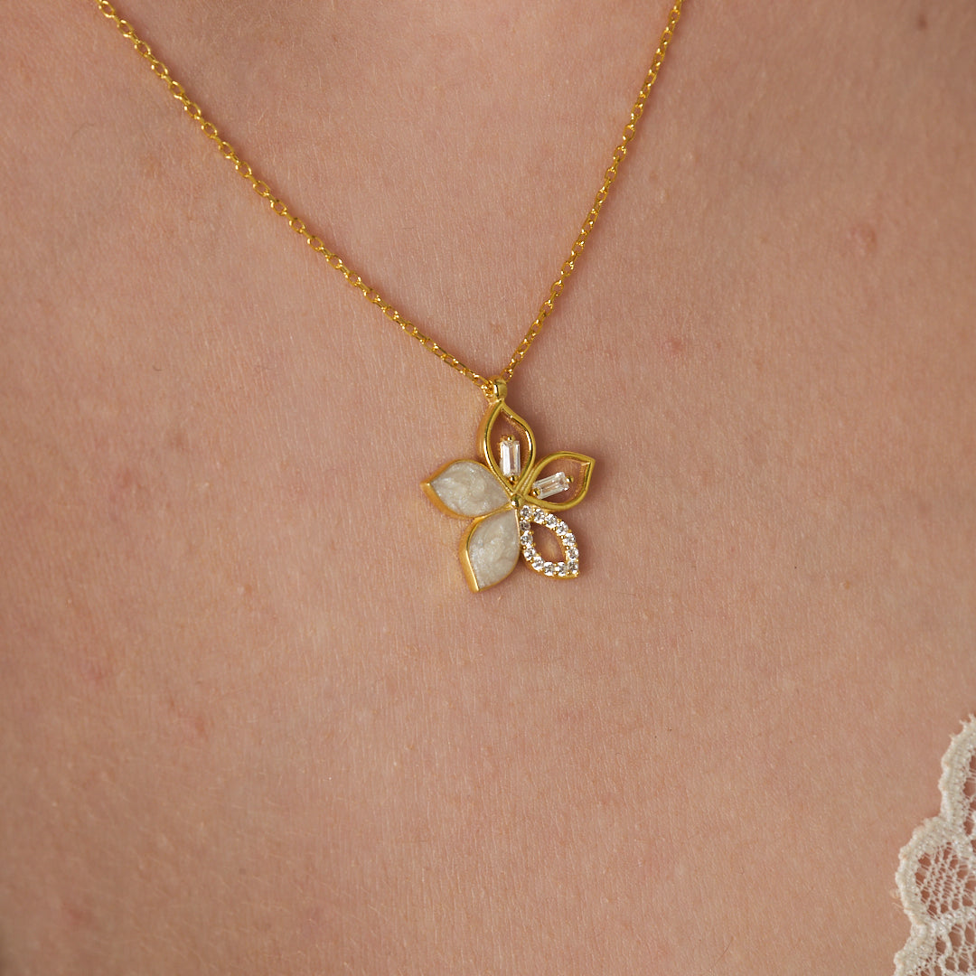 Lotus Flower Necklace - 925 Silver