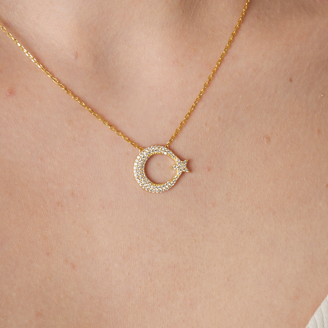 Sequential Star Necklace - 925 SILVER