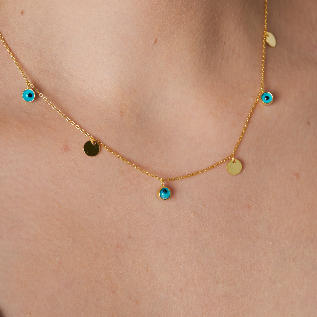 Evil Eye Sign Necklace - 925 Silver