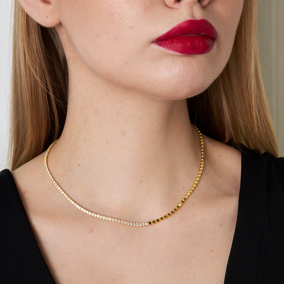 HALB ICED KETTE | 925 SILBER