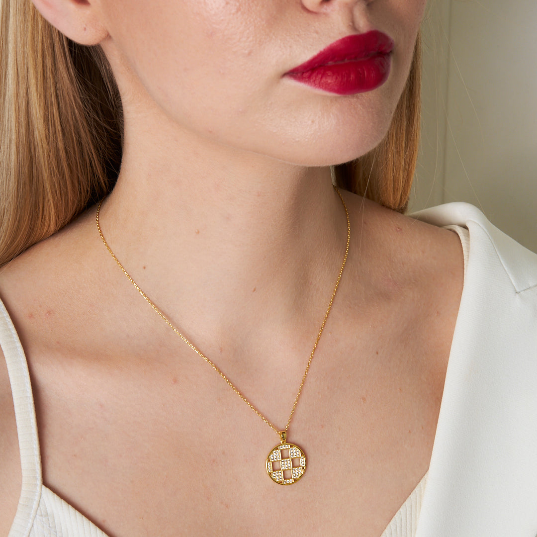 Square Model Necklace - 925 SILVER