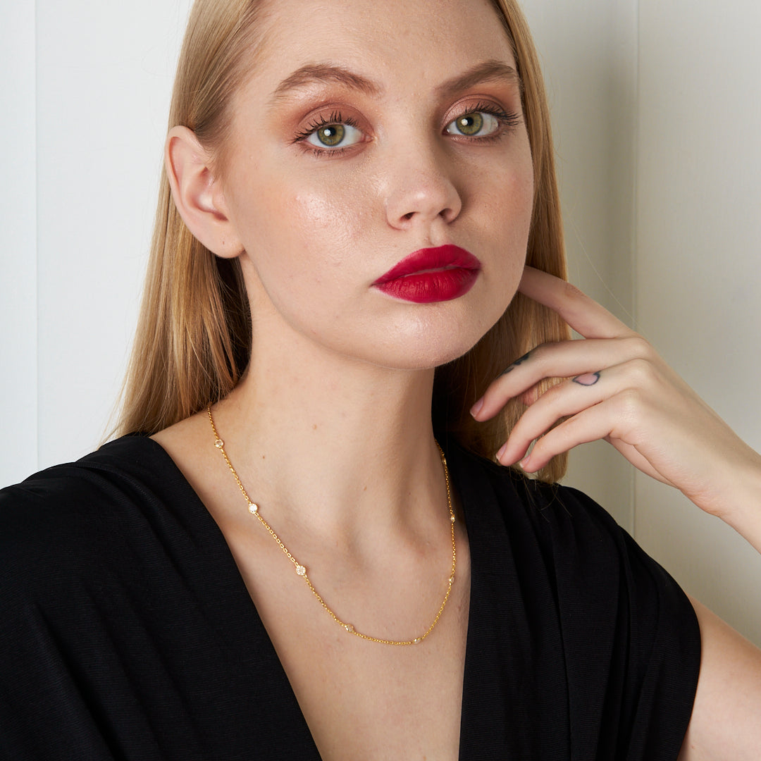 HALSKETTE MIT WEIßEM PERLE | 925 SILBER