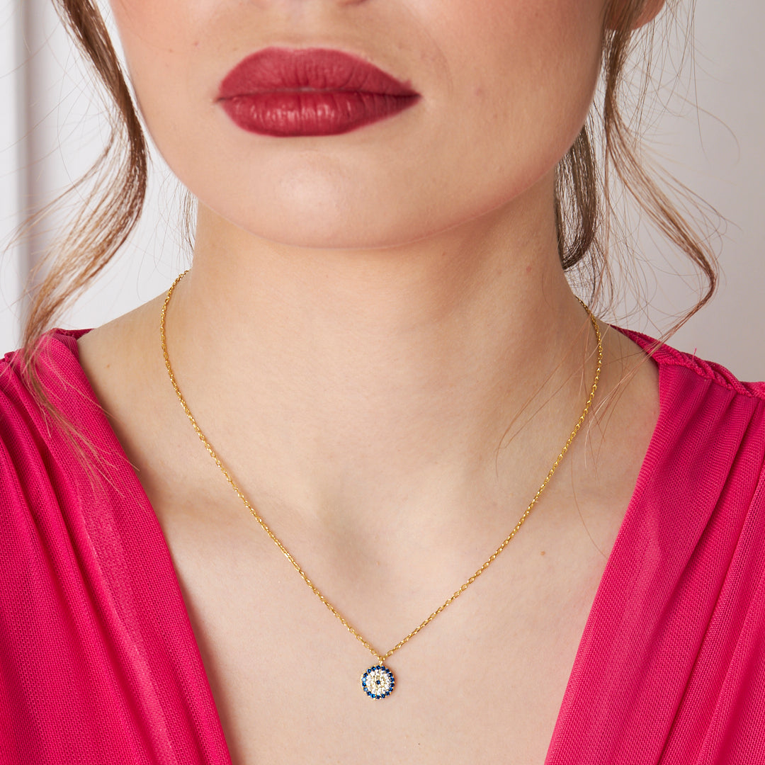 Evil Eye Model Necklace - 925 SILVER