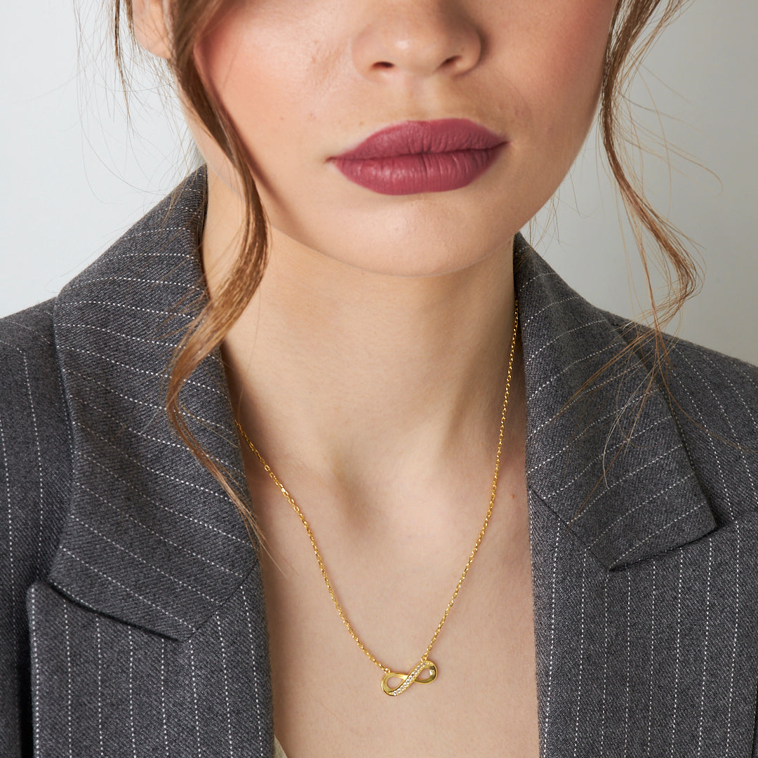 Horizontal Baguette Necklace - 925 Silver