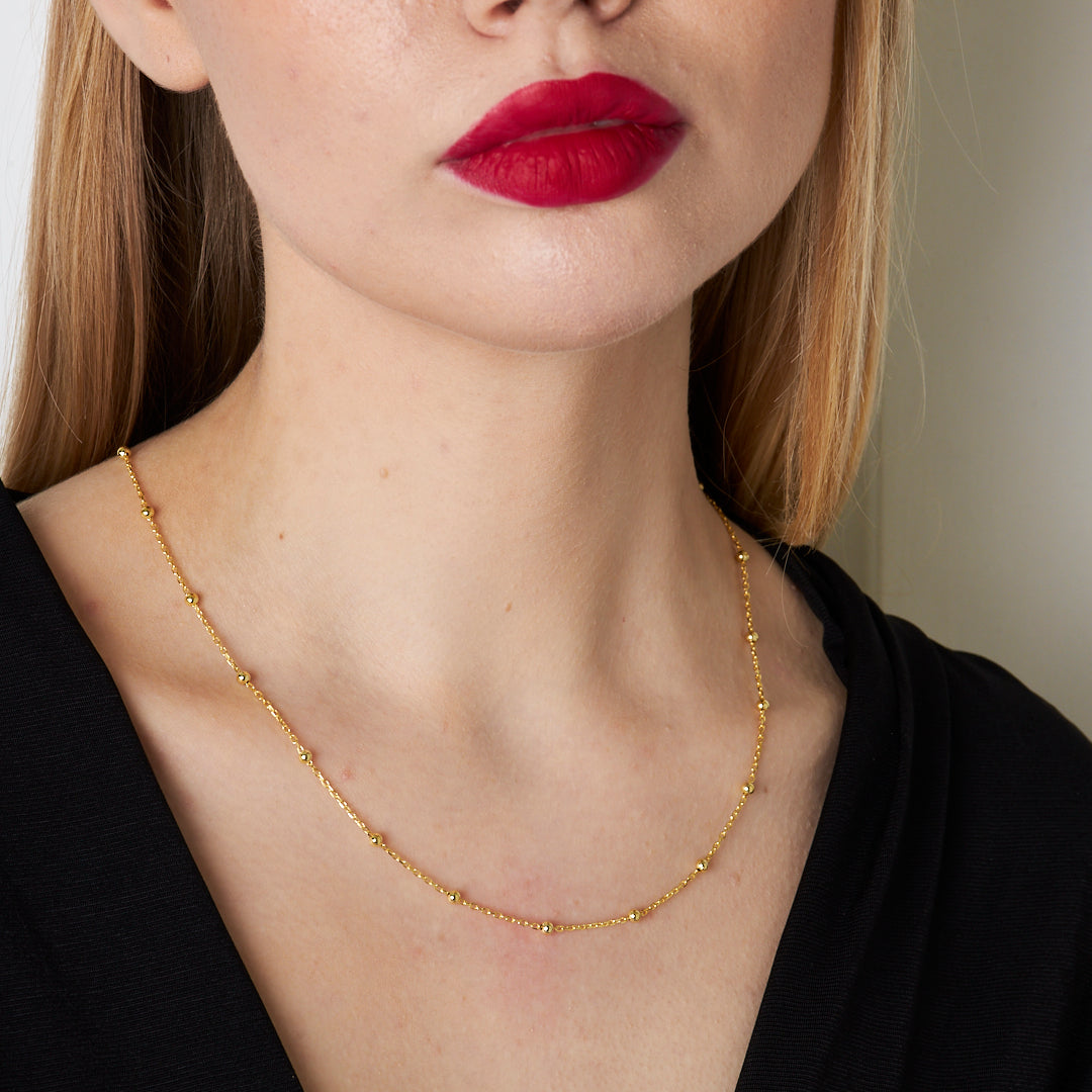 KUGEL HALSKETTE 2 | 925 SILBER