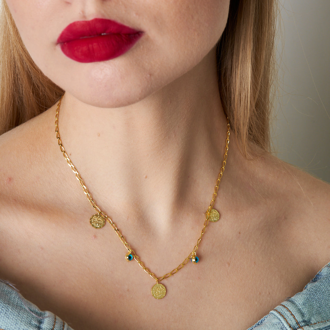 Evil Eye Resat Necklace - 925 Silver