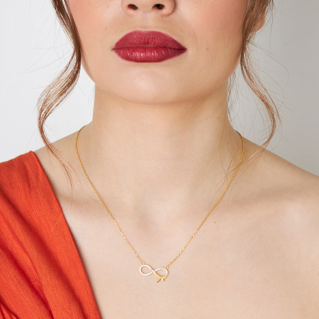 Infinite Dragonfly Necklace - 925 SILVER