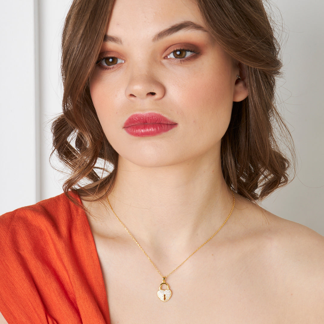 Key to My Heart Necklace - 925 SILVER