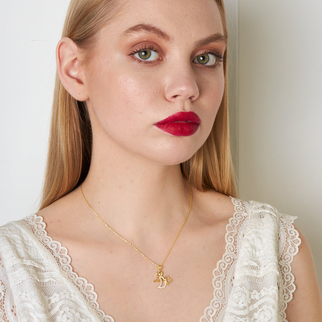 Angel Smile Necklace - 925 Silver