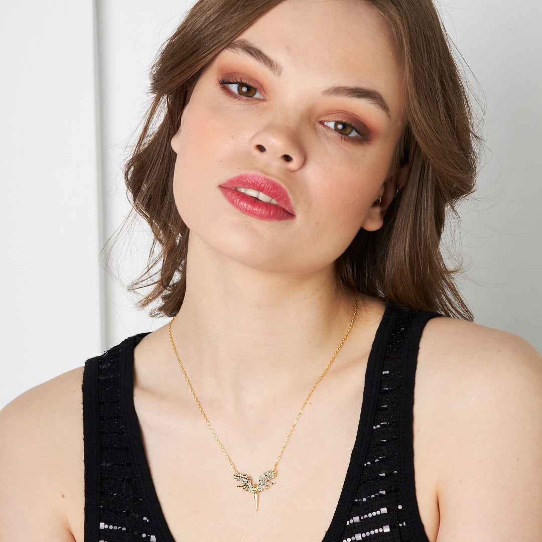 Angel Wing Necklace - 925 Silver