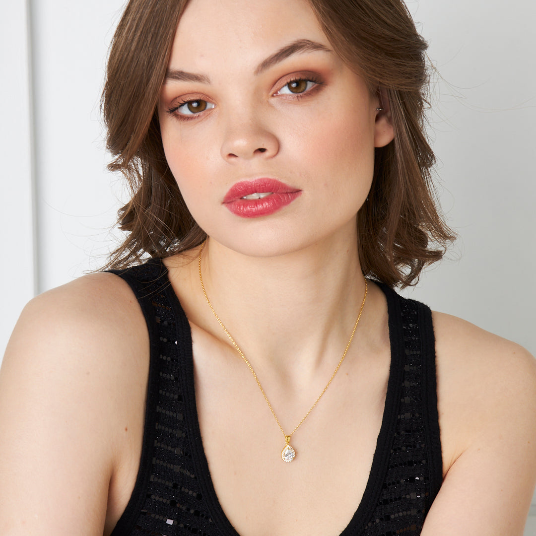 Water Drop Necklace - 925 Silver