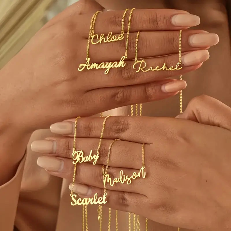Classic Horizontal Name Necklace