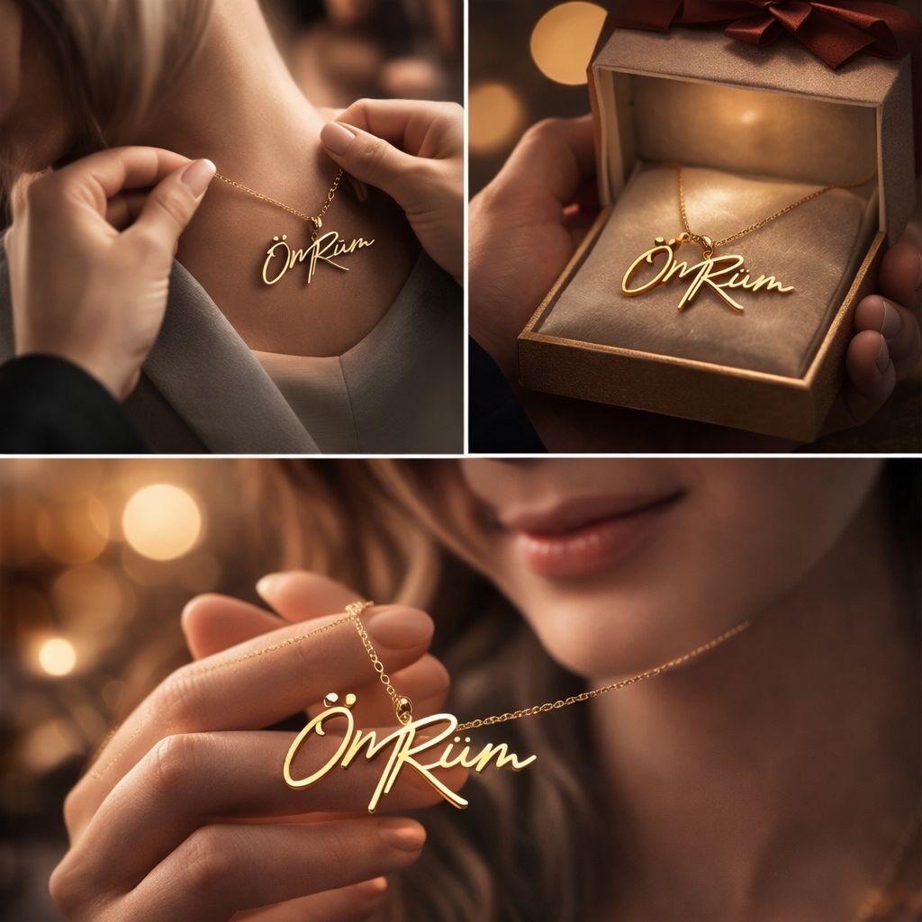 PERSONALISIERTE ÖMRÜM " Mein Leben"NAMENSKETTE | 925 SILBER