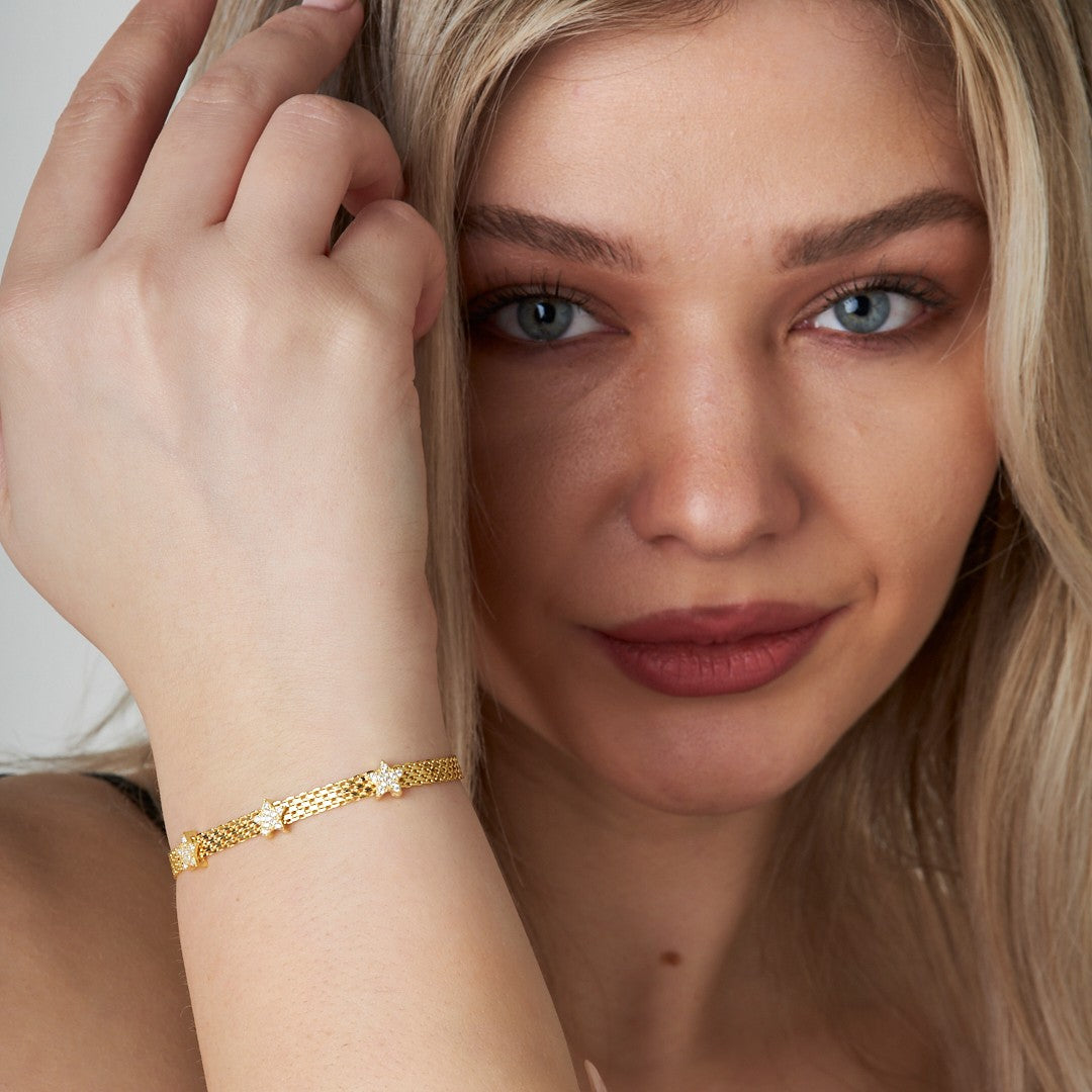 Star String Bracelet - 925 SILVER