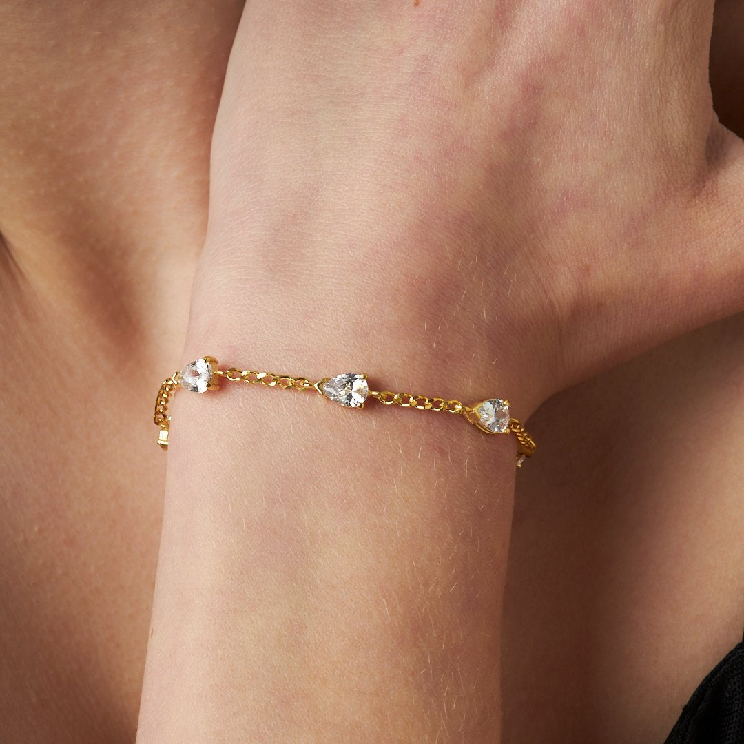 Teardrop Bracelet - 925 SILVER