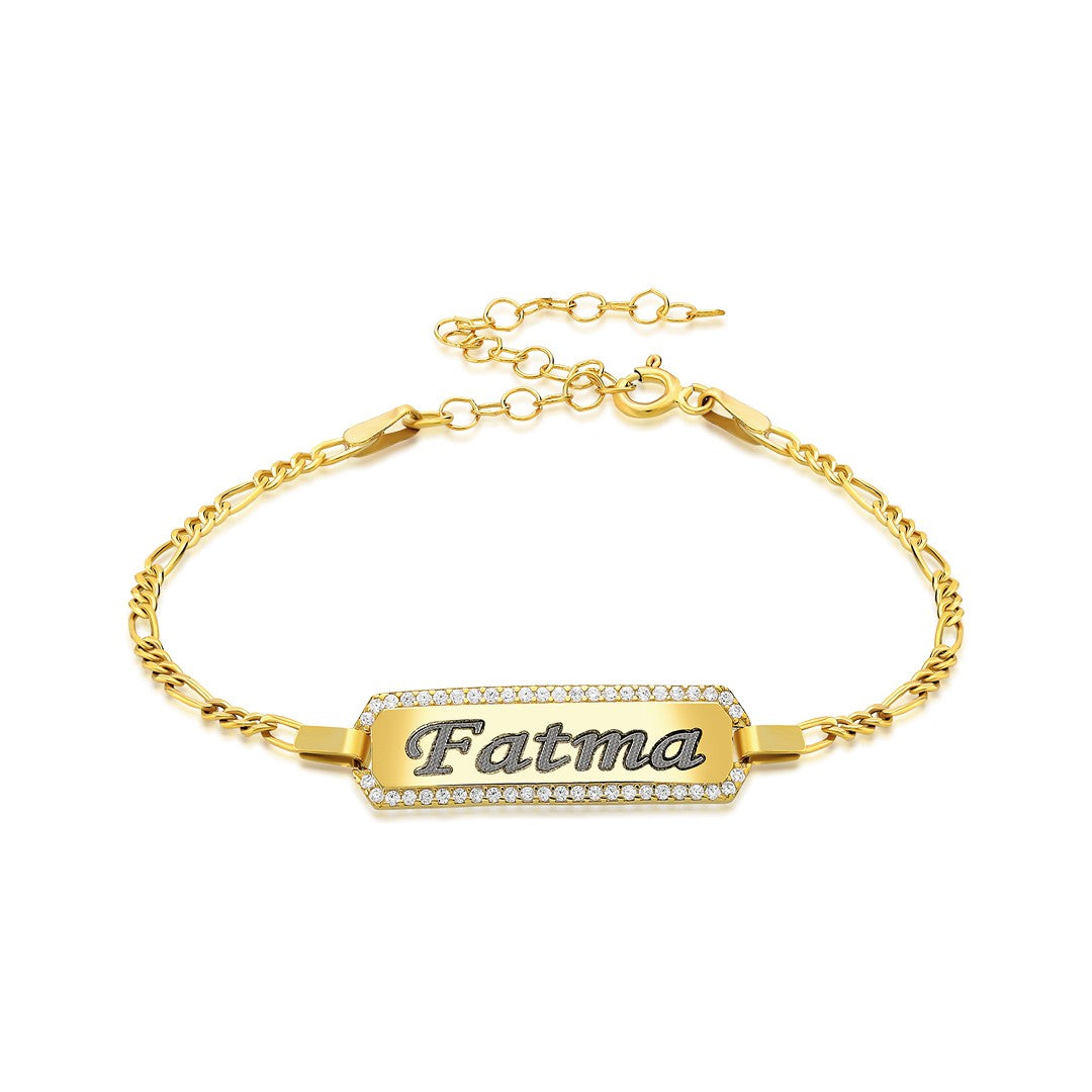 KINDER GRAVUR ARMBAND 13 | 925 SILBER