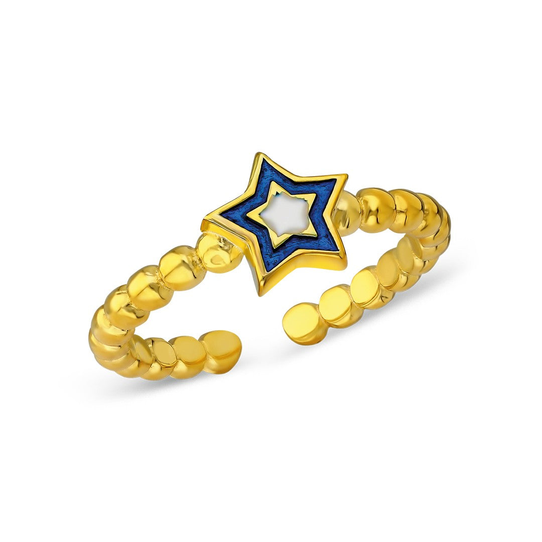 Star Detailed Ring - 925 SILVER