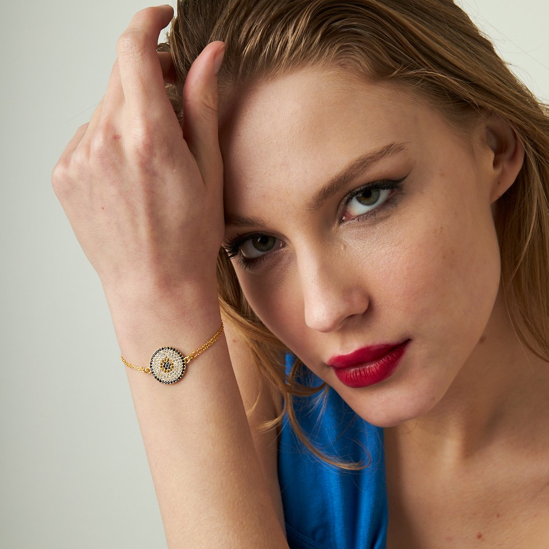 Large Society Eye Bracelet - 925 SILVER