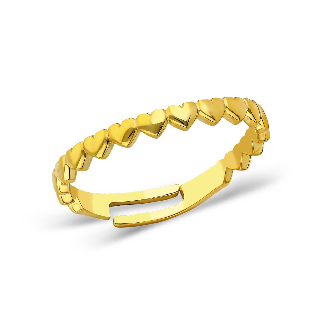 Heart-Shaped Ring - 925 Silver