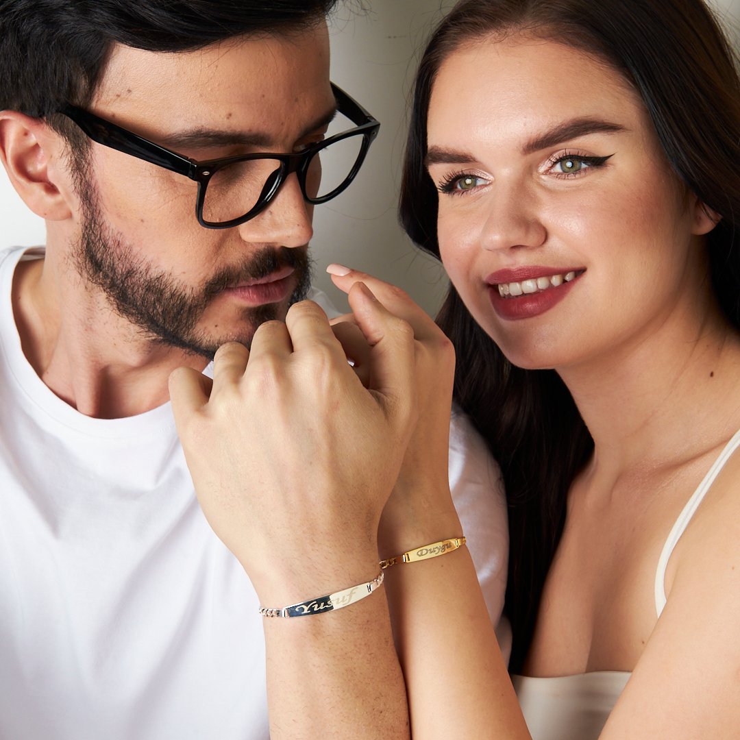 Name Bracelet Set - 925 Silver